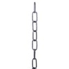 B&P Lamp® Raw Steel 10 Gauge Straight Sided Oval Chain