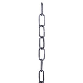B&P Lamp® Raw Steel 10 Gauge Straight Sided Oval Chain