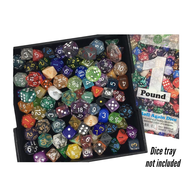 Roll Again Bulk Dice - in assorted colors, shapes, and
