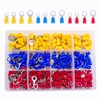 HUAZIZ 290 Pieces Ring Cable Lugs Set, Crimp Connector Set,
