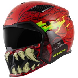Bogotto Radic Bestia 22.06 Helmet, Red/Black/Yellow, XL