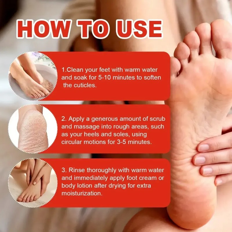 Crema Exfoliante Para Pies Con Urea 60% Y Ácido Salicílico