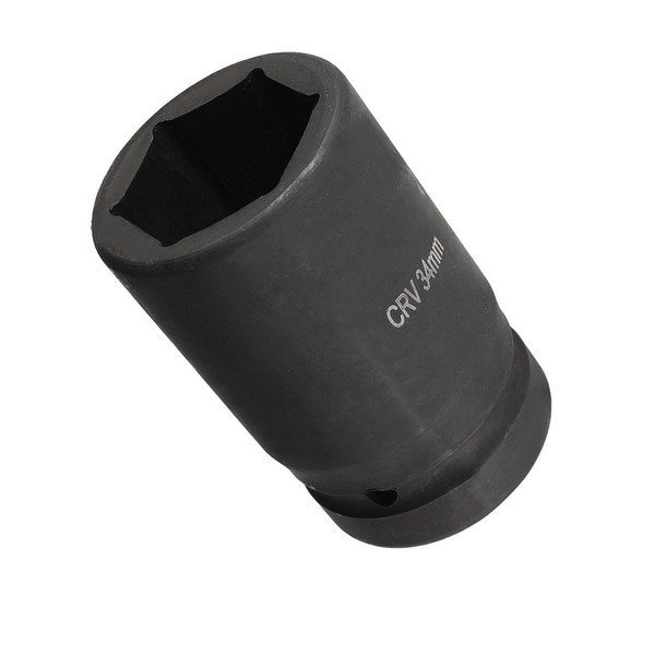 TOP-VIGOR 1" Drive Through 34mm 6 Point Impact Socket Durable