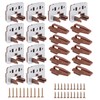 10Pcs Drawer Slide Track Guide Glide with Drawer Guide Metal
