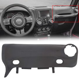 HECASA Right Dashboard Panel Cover Compatible with 2015 2016 2017 2018 Jeep Wrangler JK Dash Board Cover Instrument Panel Passenger Side Replacement for 5QZ89DX9AB