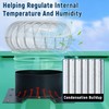 Inracity 8 Inch Roof Vent Adapter for Shipping Container, for