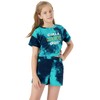 100% Cotton Tie Dye Crop Top & Shorts Clothes Set