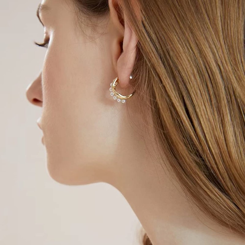 2022 Earrings, Women's, Popular, Hypoallergenic, Earrings, Silver Sterling Silver Copper
