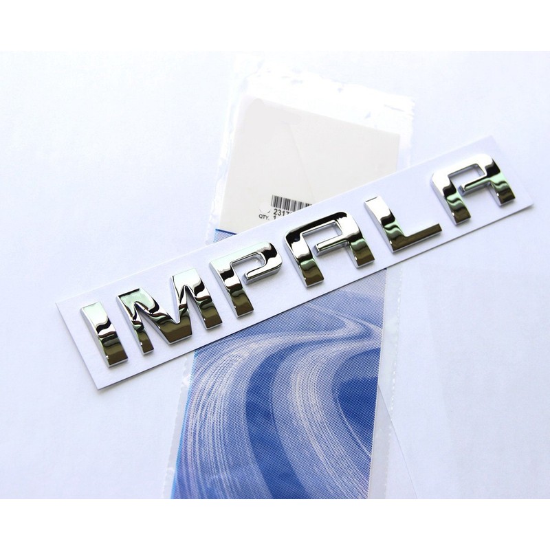 1x OEM Chrome Impala Nameplate Letters Emblem Badge Glossy 3D