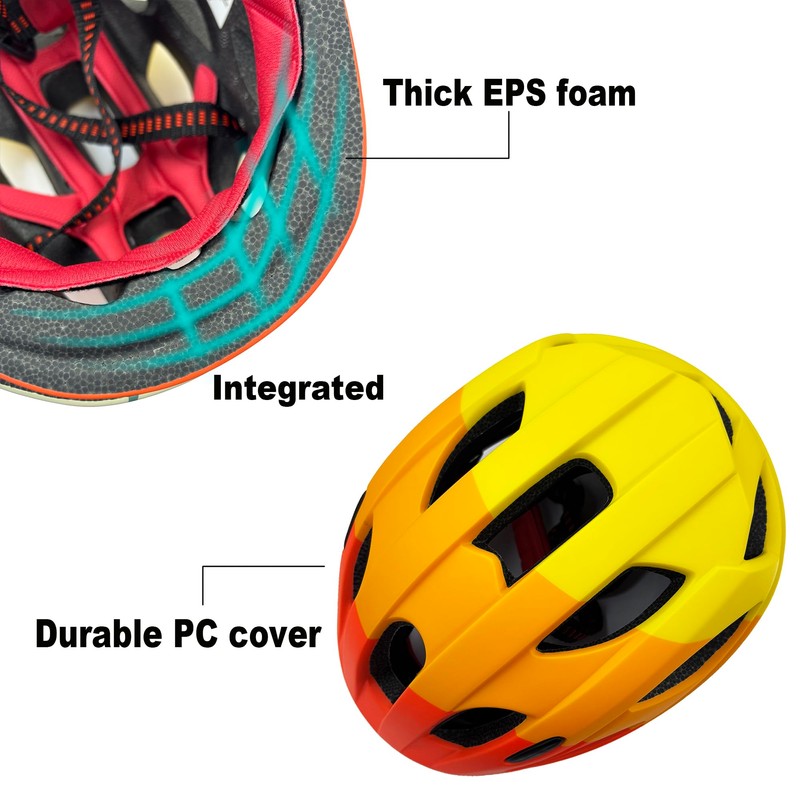 ARTOROO Kids Bike Helmets for Boys and Girls, Orange