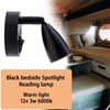 12V 3W LED Interior Spotlight Reading Light Adjustable Switch Warm