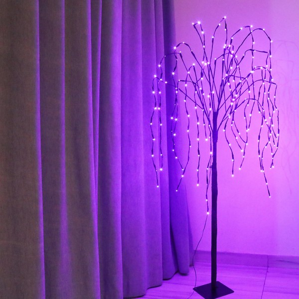 kalynmart Led Solar Willow Tree 200 Led Garden Tree with