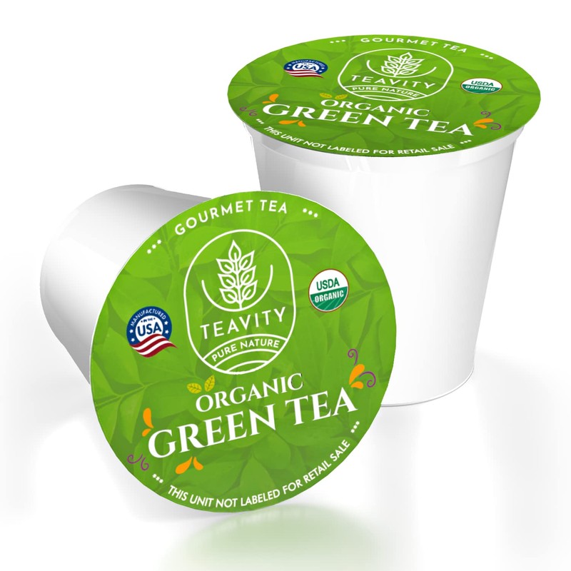 Organic Green Tea Pods for Keurig - Unsweetened Green Tea