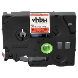 vhbw Schriftband-Kassette Ersatz für Brother TZE-421 für Etiketten-Drucker 8m x 9mm Schwarz auf Rot