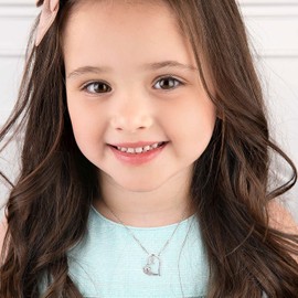 Anoup Unicorn Necklace for Girls, Birthday Gifts for Girls Unicorn Necklace for Girls Initial B Necklaces for Teen Girls Gifts Cute Heart Necklace for Girls Rose Gold Necklace for Teen Girls