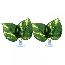 DONGKER 2PCS Betta Bed Leaf Hammock,Aquarium Artificial Plant Leaf w/Suction Cup for Betta Aquarium Water Plants Decorations