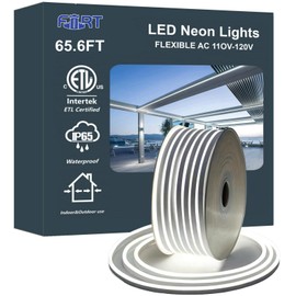 65.6FT Rope Lights for Outside- Bright White Outdoor Use - Accent Lighting Around Features Like Decks, Patios, and Gardens, Emphasizing led Tube Lights Versatility in Creating Ambiance ETL Listed