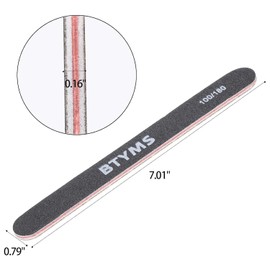25Pcs Nail Files for Acrylic Nails，100/180 Grit Nail Buffers Double Sided Emery Board Nail Buffing Files