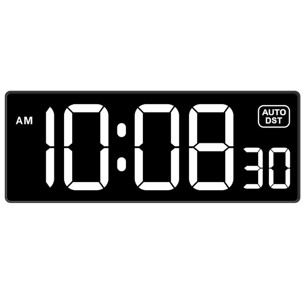 Soobest Soobest LED Digital Wall Clock with Seconds, Electric Clock