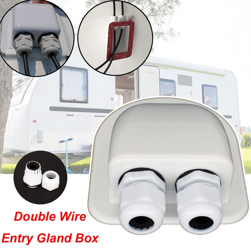 AUTOXBERT IP68 Weatherproof Solar Cable Entry Gland Solar Panel Wire