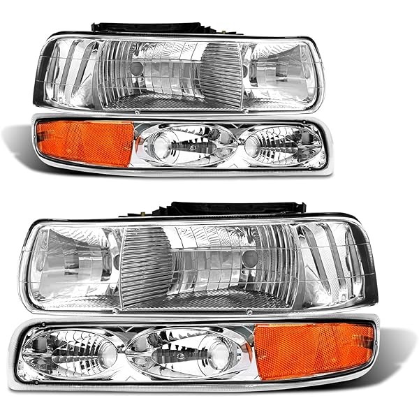 Headlight Assembly for 1999 2000 2001 2002 Chevy Silverado 1500