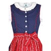 Isar-Trachten Girls' Children’s Dirndl with Blouse Navy, Blue (Navy Blue)