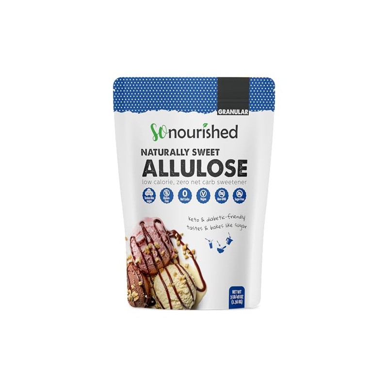 So Nourished Allulose Sweetener Granular - Keto Sugar Substitute -