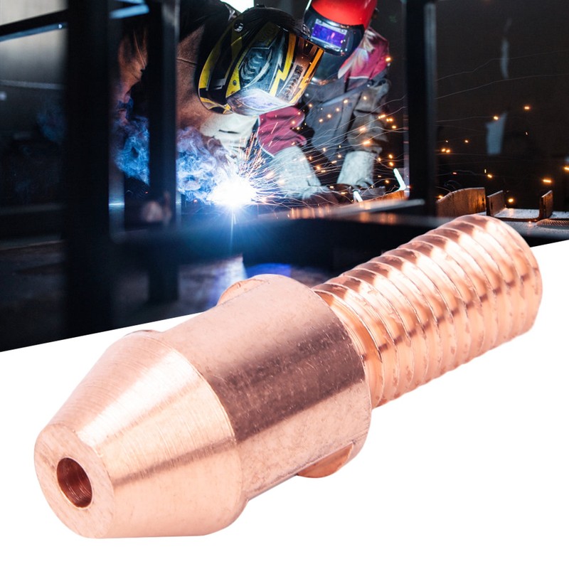 10Pcs Welding Contact Tip Submerged Copper Arc Nozzle Accessory M12