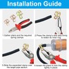 Aracombie 100Pcs Spring Band Hose Clamps, Durable Vacuum Hose Clamp,