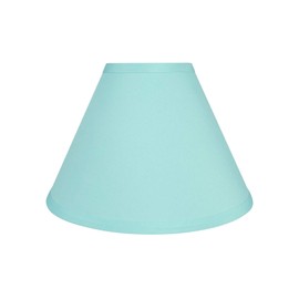 Aspen Creative 58754 Transitional Hardback Empire Shape Construction Light Blue, 10" Wide (4" x 10" x 7") UNO LAMP Shade