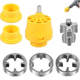 6 Piece Pipe Tap Set, Pipe Tap, Precision Tool for Pipes, Complete Set with High Quality, Ideal for Installation and Maintenance of Sanitary Systems, DIY Projects