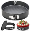 Springform mit Flachboden 24 cm runde Backform mit Antihaftbeschichtung, runde