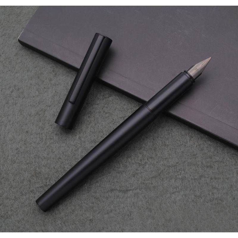 JINHAO 35 Metal Fountain Pen Ink Pen (Black, Extra Fine