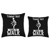Tummy Talk, Time to Walk Tummy Ache Throw Pillow