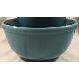 Mixing Nesting Bowls - Replacement Bowls - American Made - Mosser Glass USA (Georgia Blue, Large)
