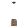 Farmhouse Rustic Pendant Light, 1-Light Round Cage Pendant Lighting Fixture