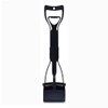 23.6-Inch Folding Dog Pooper Scooper with Long Handle, Spring-Loaded Claw