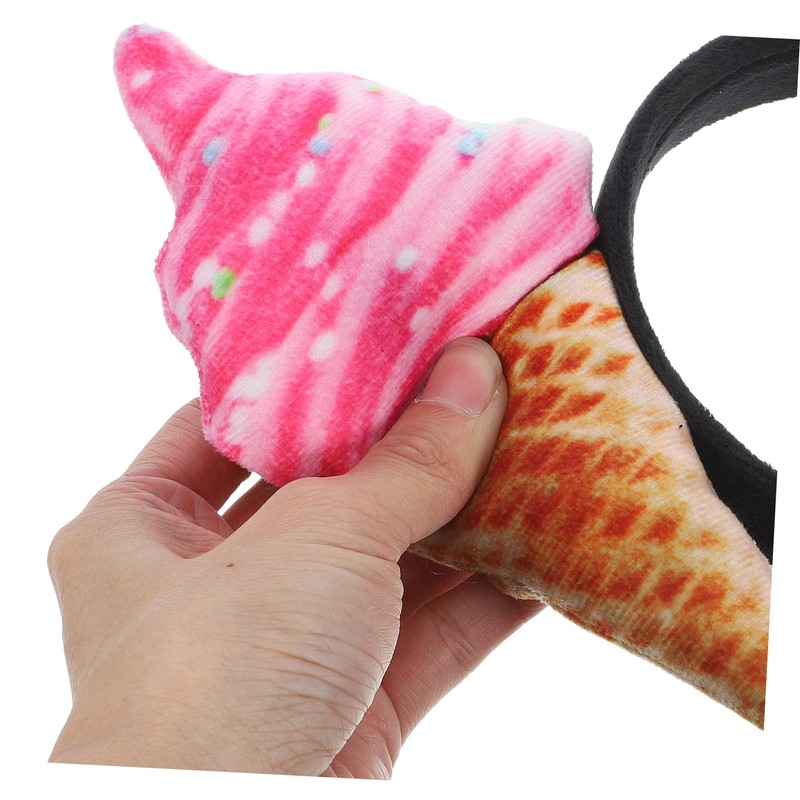 VICASKY Womens Ice Cream Headband Cute Decorative Hair Band for