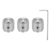 QUARKZMAN Pack of 3 Aluminium Potentiometer Rotary Knobs, 1/4 Inch