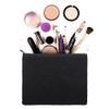 Aspire 6-Pack Black 12oz Cotton Canvas Zipper Bags Pen/Pencil Cases