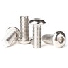 M5 x 12mm Hex Socket Screws 100 Pieces,Stainless Steel, Button