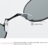 Kimorn Sunglasses Small Round Metal Frame Oval Candy Colours Unisex