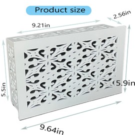 Doorbell Chime Cover Modern Home Decor Chime Box Only Premium Wooden Designed for Doorbell (White)