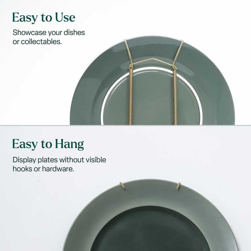 WINSOME Invisible Plate Hangers for Wall | Decorative Dish Display