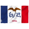 ANLEY Fly Breeze 3x5 Foot Iowa State Flag - Vivid