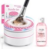 Electric Makeup Brush Cleaner Machine & Deep Cleaning Solution Set,