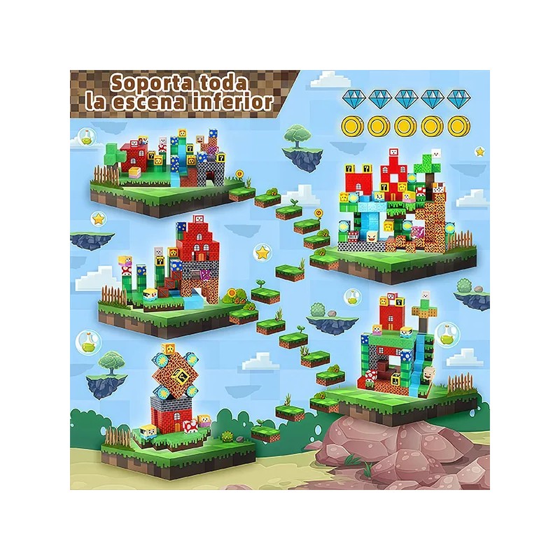 Bloques Magnéticos Parque De Juegos 150 Piezas,rompecabezas