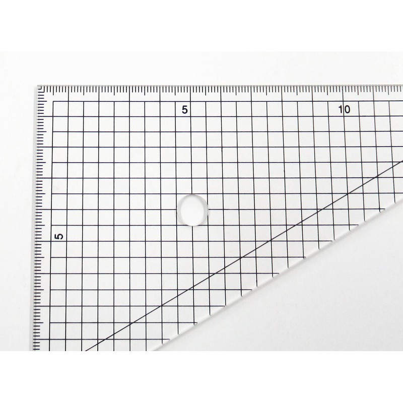 Uchida Drafting Device 7-470-0002 Triangle Ruler, 5.1 x 7.1 x