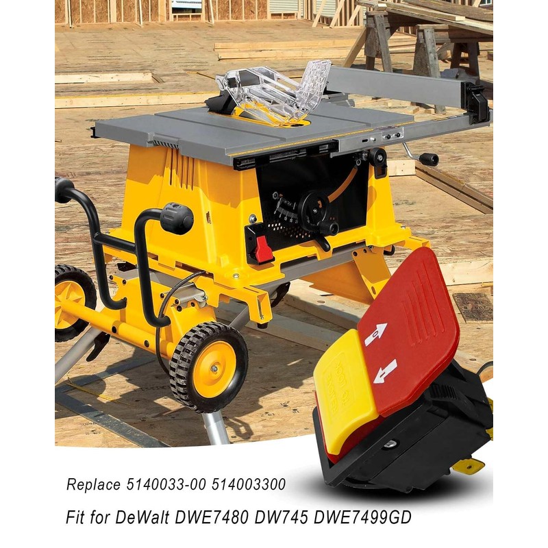 HUQUZN Table Saw Switch Fit for DeWalt DWE7480 DW745 DWE7499GD