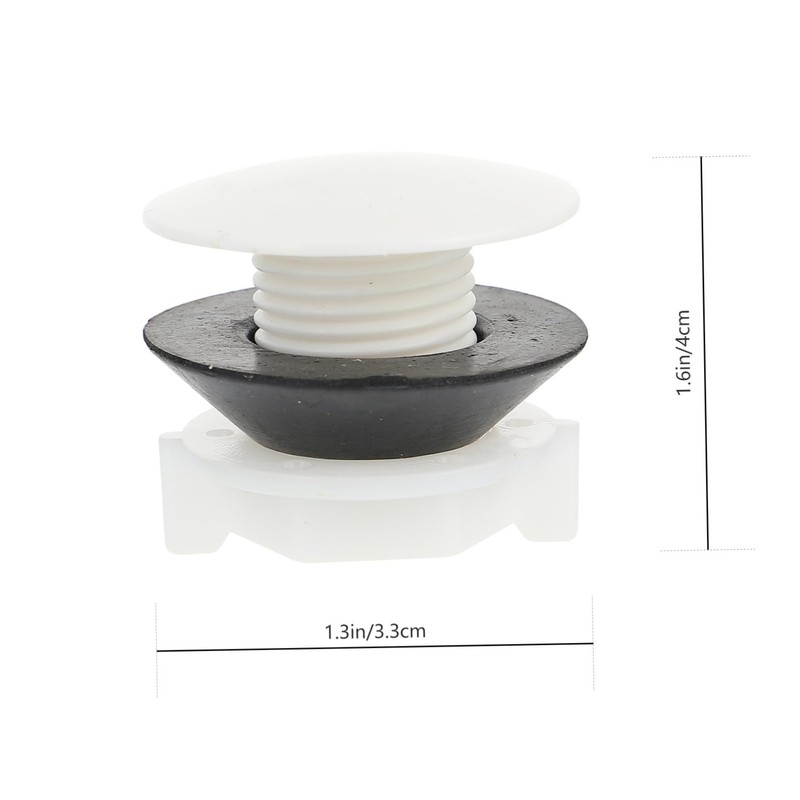 Tofficu 2Pcs Toilet Tank Plug Caps Durable Plastic Water Tower